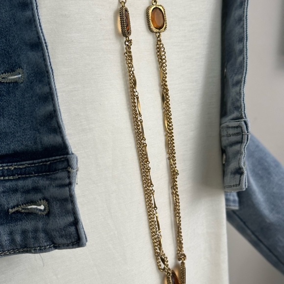 Vintage, Sarah Coventry, Golden embers, three strand, gold tone, chain, stunning - Picture 6 of 14